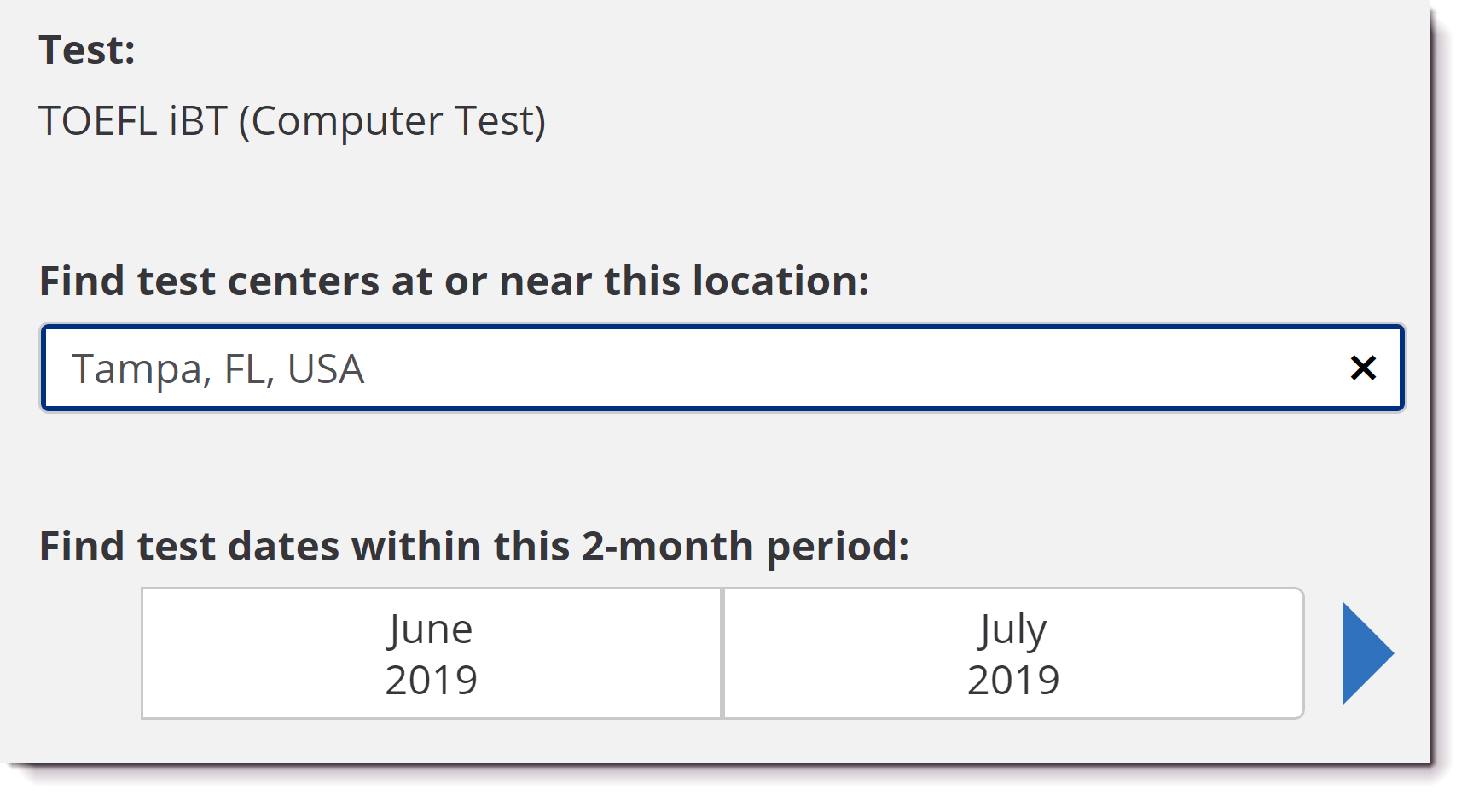 Need to schedule a TOEFL Test? Here's how to find the TOEFL dates and locations near you.